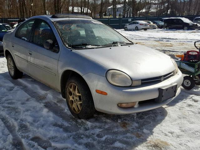 1B3ES46C7YD731135 - 2000 DODGE NEON BASE SILVER photo 1