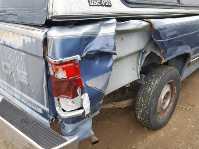 1B7GL26XXKS037912 - 1989 DODGE DAKOTA BLUE photo 9