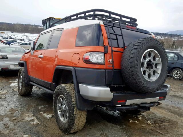 JTEBU4BFXDK173505 - 2013 TOYOTA FJ CRUISER ORANGE photo 3