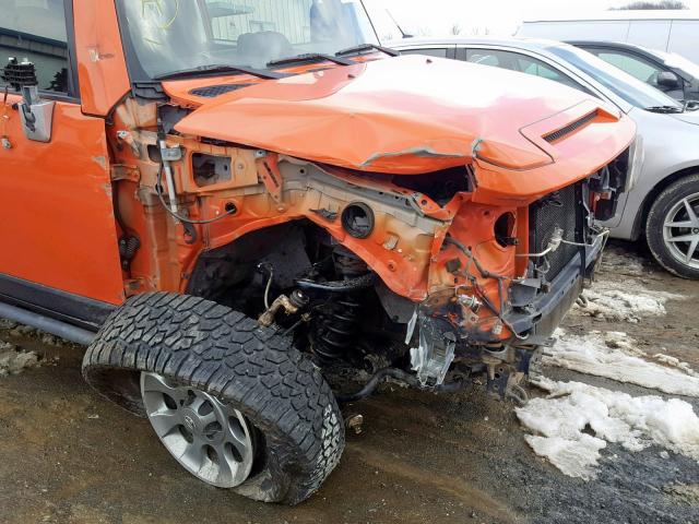 JTEBU4BFXDK173505 - 2013 TOYOTA FJ CRUISER ORANGE photo 9