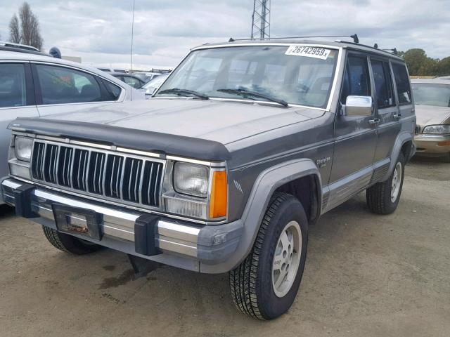 1JCMR7849JT147603 - 1988 JEEP CHEROKEE L GRAY photo 2