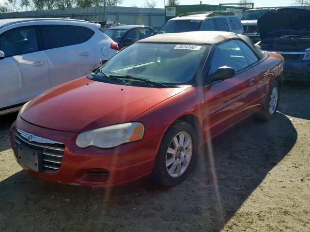 1C3EL75R06N286140 - 2006 CHRYSLER SEBRING GT RED photo 2