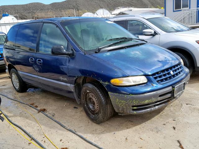 2P4GP45G8XR470893 - 1999 PLYMOUTH VOYAGER SE BLUE photo 1