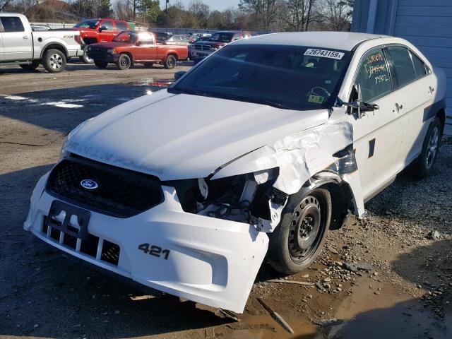 1FAHP2MK6EG118421 - 2014 FORD TAURUS POL WHITE photo 2