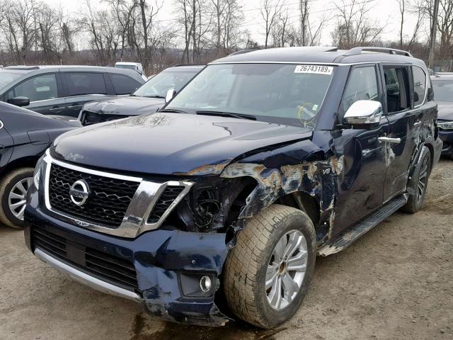 JN8AY2ND2J9056169 - 2018 NISSAN ARMADA SV BLUE photo 2