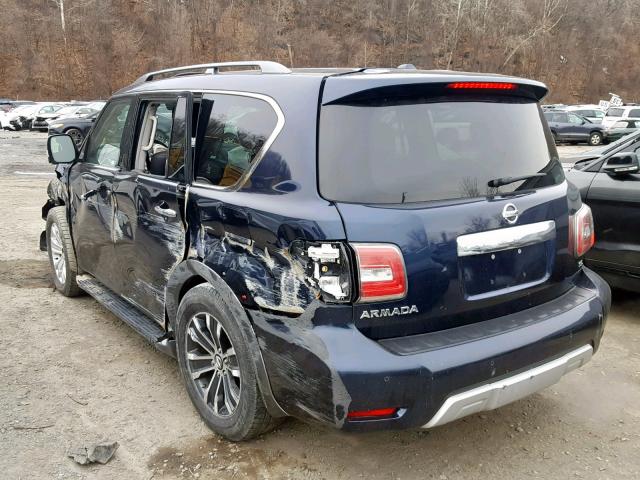 JN8AY2ND2J9056169 - 2018 NISSAN ARMADA SV BLUE photo 3