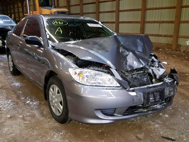 1HGEM22235L809018 - 2005 HONDA CIVIC DX GRAY photo 1