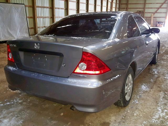 1HGEM22235L809018 - 2005 HONDA CIVIC DX GRAY photo 4