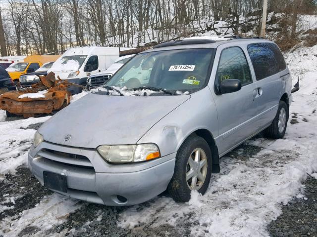 4N2ZN17T81D819148 - 2001 NISSAN QUEST GLE GRAY photo 2