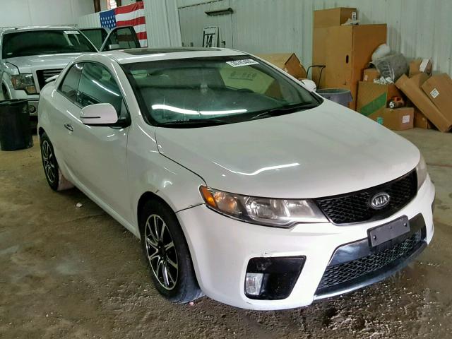 KNAFU6A26C5516031 - 2012 KIA FORTE EX WHITE photo 1