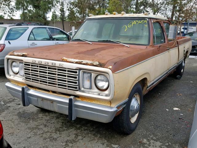 D26BD7S170661 - 1977 DODGE PICKUP GOLD photo 2