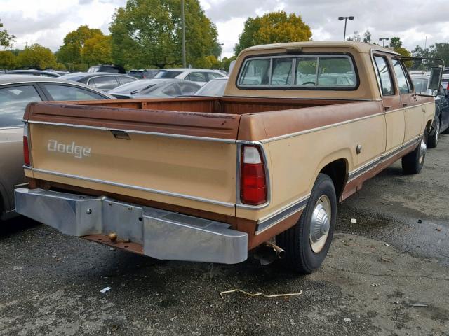 D26BD7S170661 - 1977 DODGE PICKUP GOLD photo 4