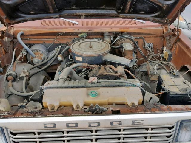 D26BD7S170661 - 1977 DODGE PICKUP GOLD photo 7