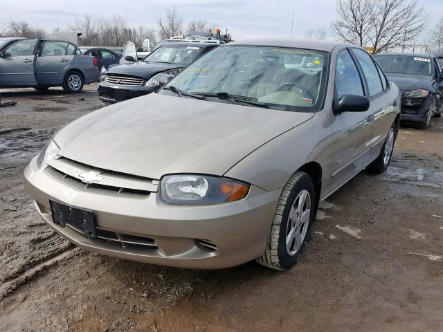 1G1JF52F547314380 - 2004 CHEVROLET CAVALIER L GOLD photo 2