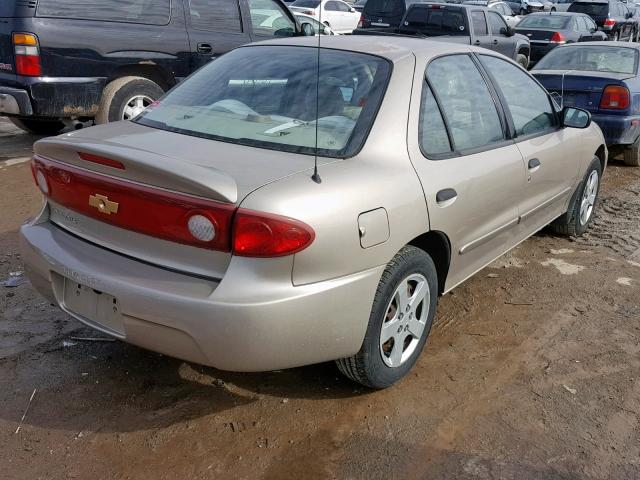 1G1JF52F547314380 - 2004 CHEVROLET CAVALIER L GOLD photo 4