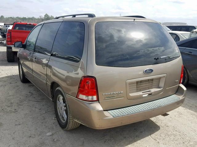 2FMZA52285BA57810 - 2005 FORD FREESTAR S BEIGE photo 3