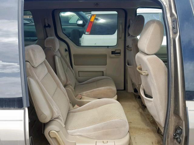 2FMZA52285BA57810 - 2005 FORD FREESTAR S BEIGE photo 6