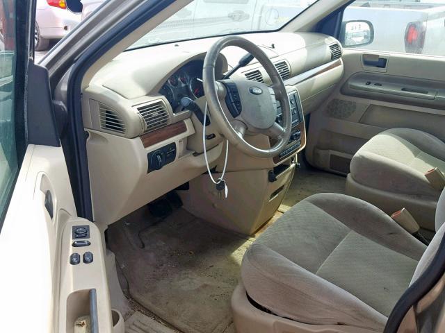 2FMZA52285BA57810 - 2005 FORD FREESTAR S BEIGE photo 9