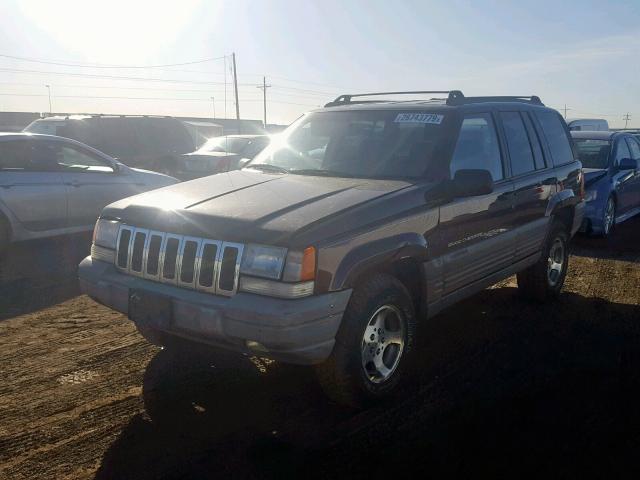 1J4GZ58Y6WC153088 - 1998 JEEP GRAND CHER BLACK photo 2