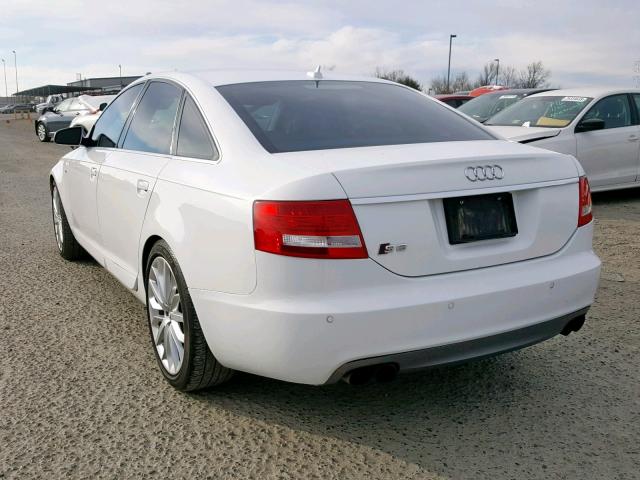 WAUDN74F28N086448 - 2008 AUDI S6 QUATTRO WHITE photo 3