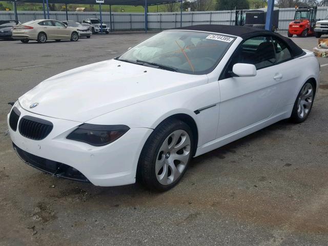 WBAEK73405B325425 - 2005 BMW 645 CI AUT WHITE photo 2