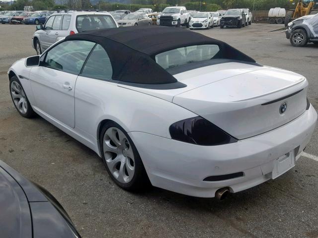 WBAEK73405B325425 - 2005 BMW 645 CI AUT WHITE photo 3