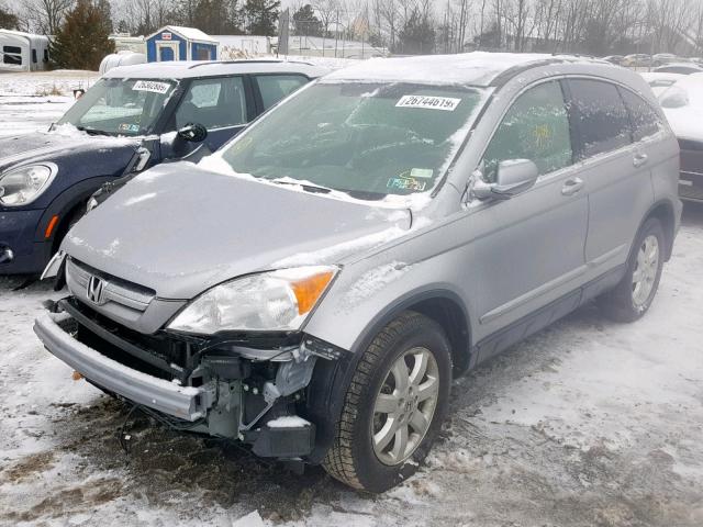 JHLRE387X8C022726 - 2008 HONDA CR-V EXL SILVER photo 2