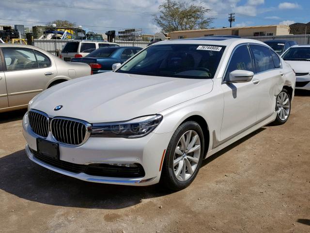 WBA7E2C50JB214900 - 2018 BMW 740 I WHITE photo 2