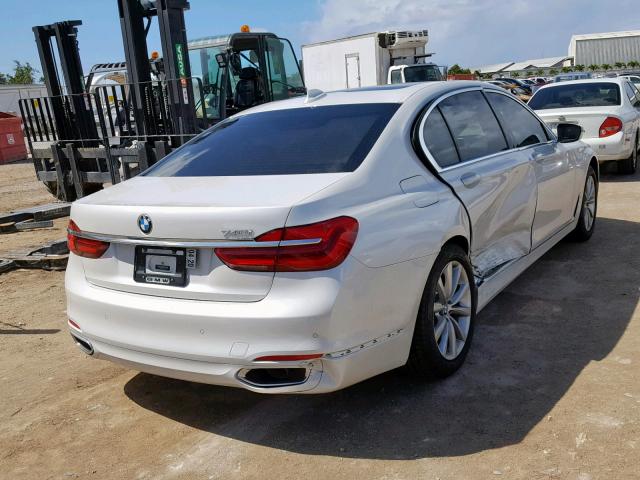 WBA7E2C50JB214900 - 2018 BMW 740 I WHITE photo 4