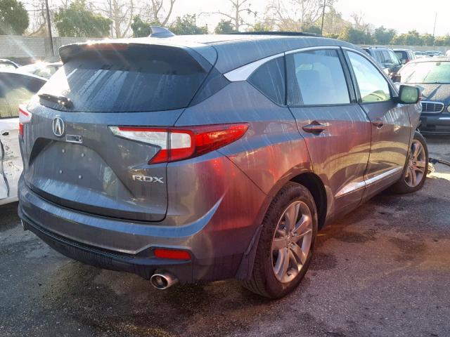 5J8TC1H72KL003772 - 2019 ACURA RDX GRAY photo 4