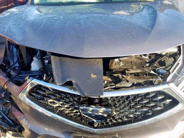 5J8TC1H72KL003772 - 2019 ACURA RDX GRAY photo 7