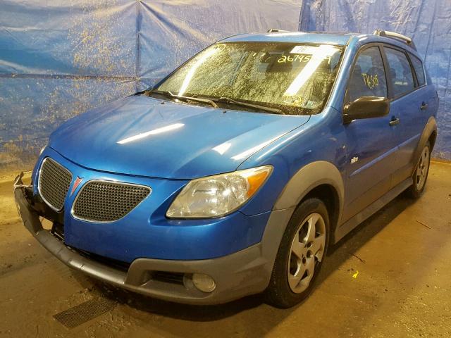 5Y2SL65897Z400114 - 2007 PONTIAC VIBE BLUE photo 2