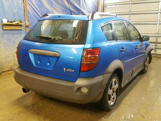 5Y2SL65897Z400114 - 2007 PONTIAC VIBE BLUE photo 4