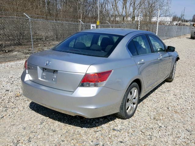 1HGCP26769A168128 - 2009 HONDA ACCORD EX SILVER photo 4