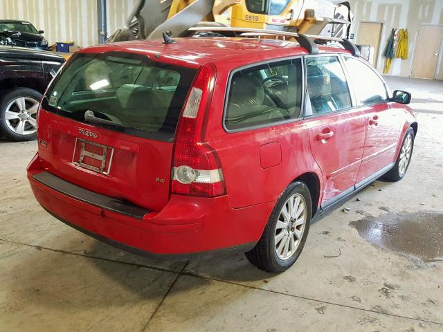 YV1MW382552052947 - 2005 VOLVO V50 2.4I RED photo 4