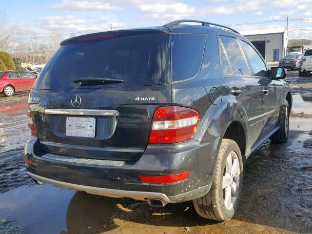 4JGBB86E69A479094 - 2009 MERCEDES-BENZ ML 350 BLACK photo 4