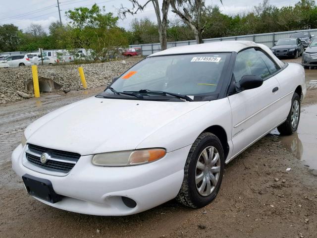 3C3EL45X1TT276161 - 1996 CHRYSLER SEBRING JX WHITE photo 2