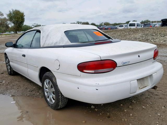 3C3EL45X1TT276161 - 1996 CHRYSLER SEBRING JX WHITE photo 3