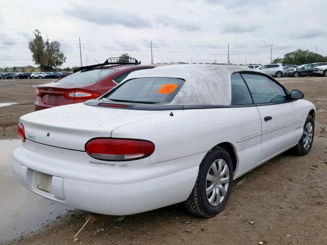 3C3EL45X1TT276161 - 1996 CHRYSLER SEBRING JX WHITE photo 4