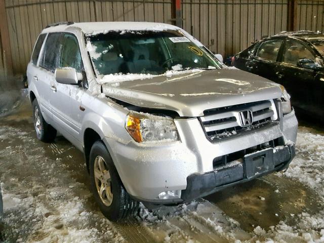 5FNYF18398B041004 - 2008 HONDA PILOT SE SILVER photo 1