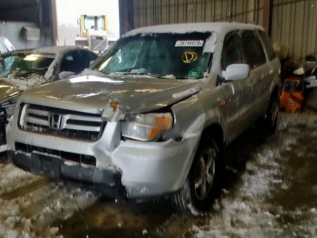 5FNYF18398B041004 - 2008 HONDA PILOT SE SILVER photo 2