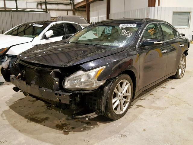 1N4AA5AP2BC861570 - 2011 NISSAN MAXIMA S BLACK photo 2