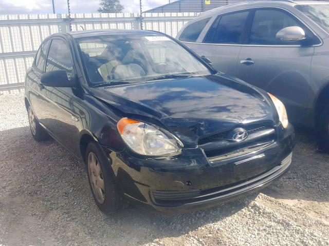 KMHCM36C77U010155 - 2007 HYUNDAI ACCENT GS BLACK photo 1