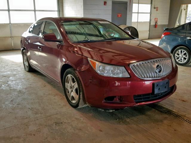 1G4GB5GG2AF301971 - 2010 BUICK LACROSSE C RED photo 1