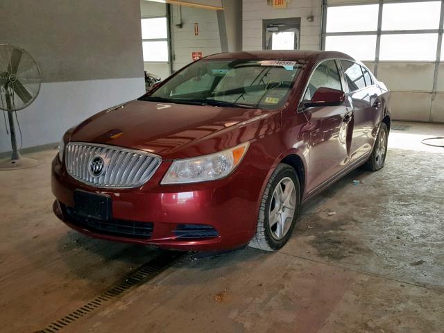 1G4GB5GG2AF301971 - 2010 BUICK LACROSSE C RED photo 2