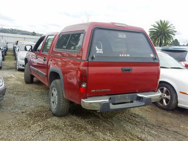 1GCDT136468217785 - 2006 CHEVROLET COLORADO RED photo 3