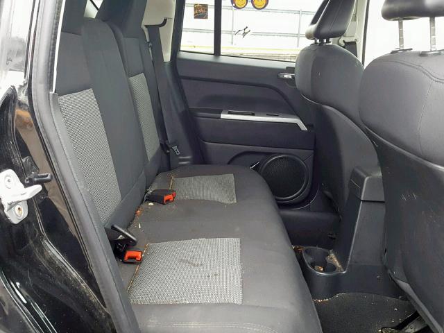 1J8FT47WX8D706389 - 2008 JEEP COMPASS SP შავი ფოტო 6