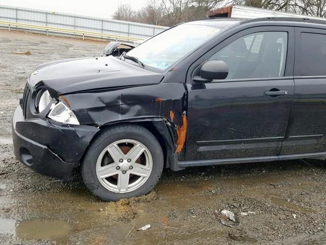 1J8FT47WX8D706389 - 2008 JEEP COMPASS SP შავი ფოტო 9