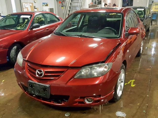 JM1BK123361459896 - 2006 MAZDA 3 S RED photo 2