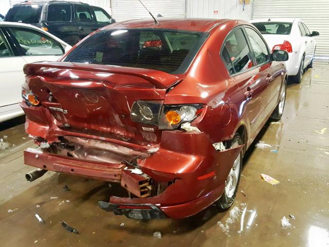 JM1BK123361459896 - 2006 MAZDA 3 S RED photo 4